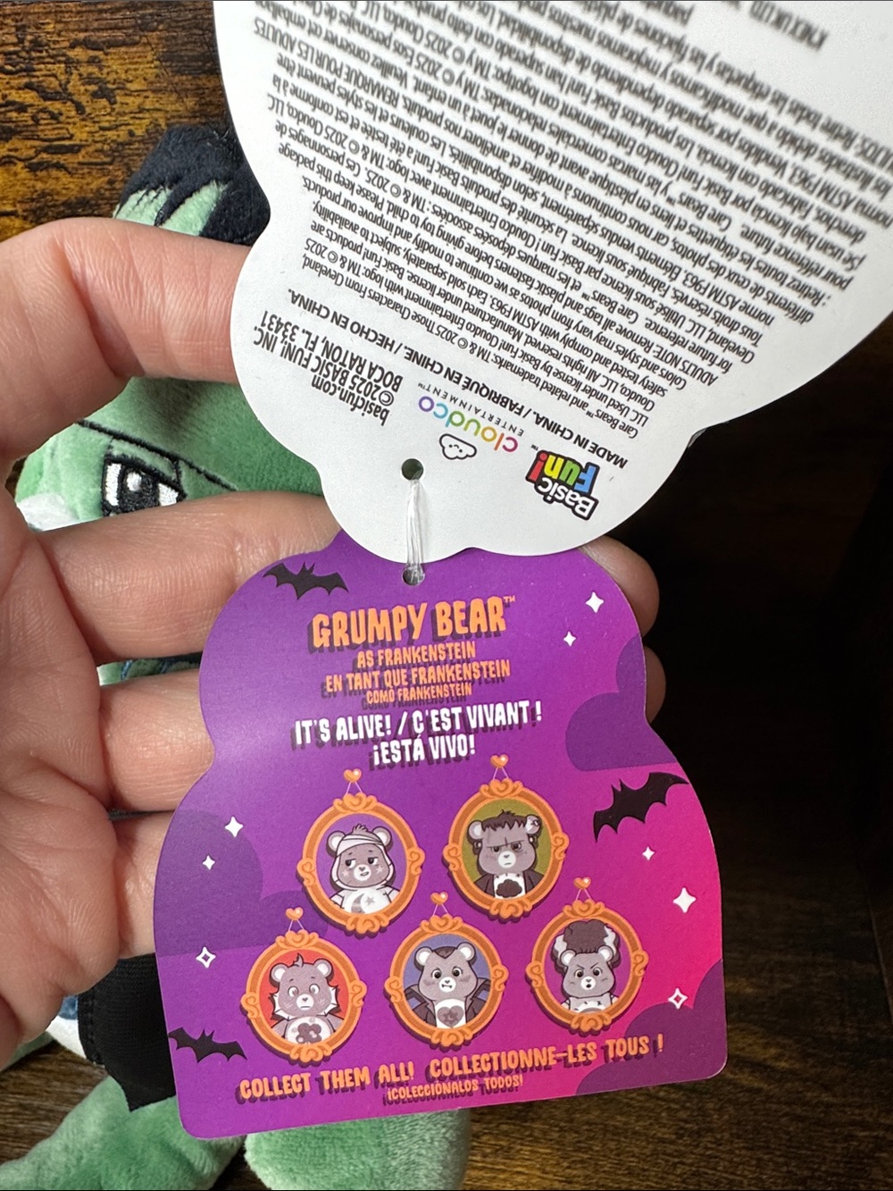 Care Bears x Monsters Grumpy Bear Frankenstein's Monster Limited Edition - Picture 7 of 10